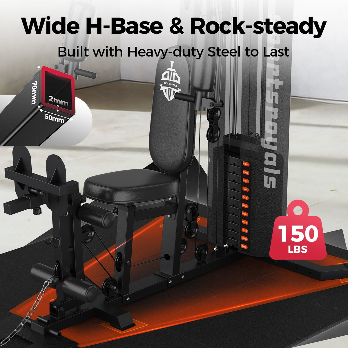 FED Fitness Home Gym Station Multifunctional Full Body Workout Equipment for Home Exercise Fitness