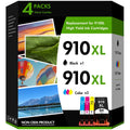910XL Ink Cartridge Compatible with HP 910XL Ink Cartridges combo pack for OfficeJet Pro 8025 8025e 8020 8020e 8028 8035 8035e Printer (4-Pack)