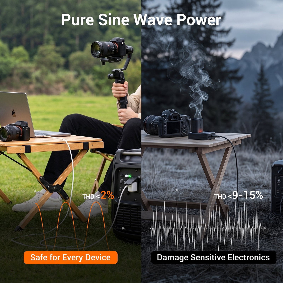7000W Quiet Inverter Generator, Gas Powered Generator for Home Backup and Outdoor Camping, 30A RV Ready, Portable with Wheels