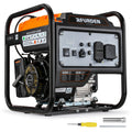 6000W Portable Inverter Generator, Open Frame Generator Gas Powered for Home Backup and Camping, ECO Mode, RV Ready, Low Noise