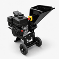 Gas Powered Wood Chipper Shredder, Heavy Duty Outdoor Branch Mulcher with Large Hopper, Portable Yard Waste Chipper for Tree Trimming, Garden and Backyard Cleanup