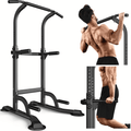 Adjustable 80.71 in Power Tower 330 lbs Pull up bar Dip Station Home Gym Equipment