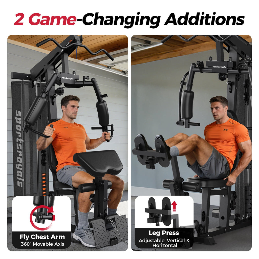 FED Fitness Home Gym Station Multifunctional Full Body Workout Equipment for Home Exercise Fitness