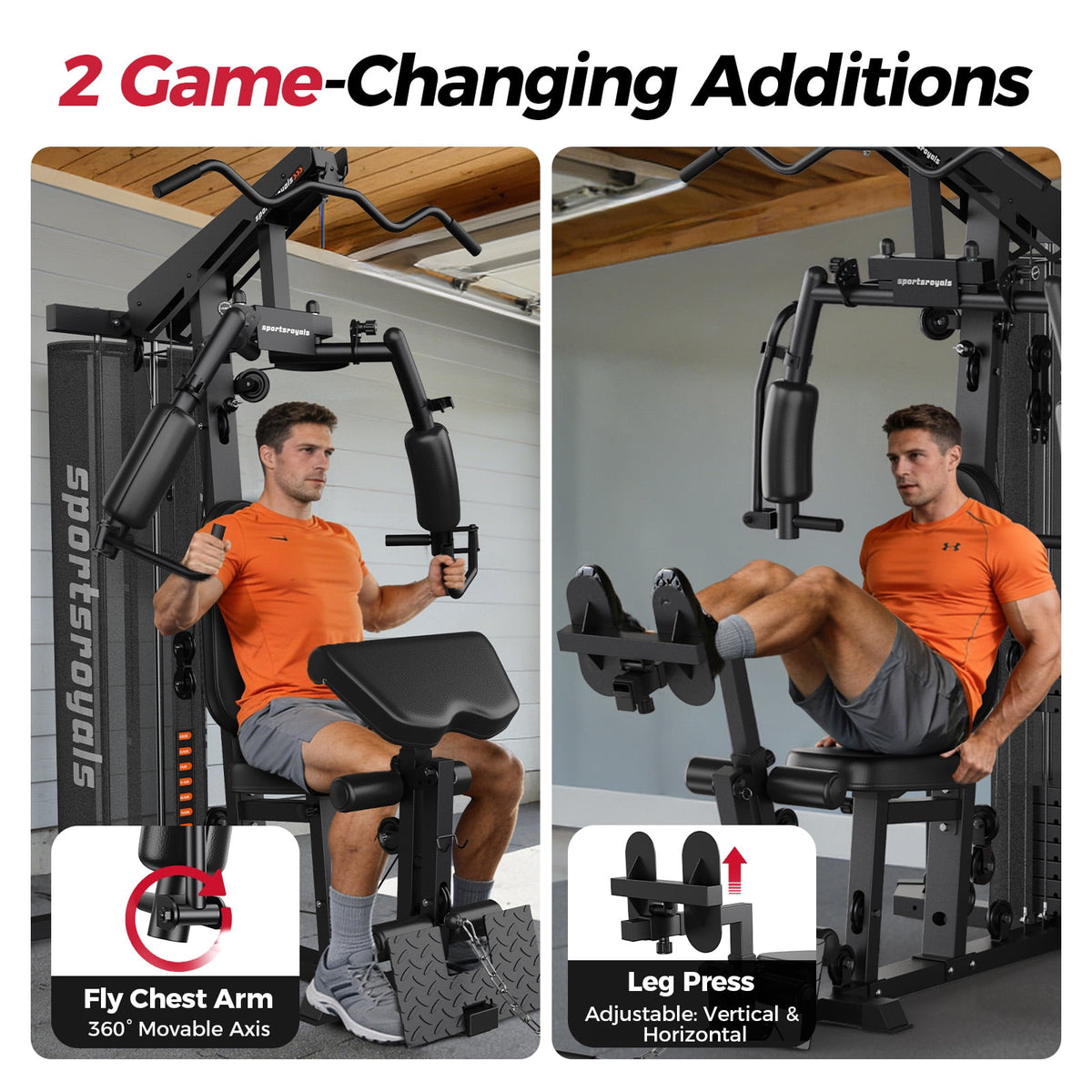 FED Fitness Home Gym Station Multifunctional Full Body Workout Equipment for Home Exercise Fitness