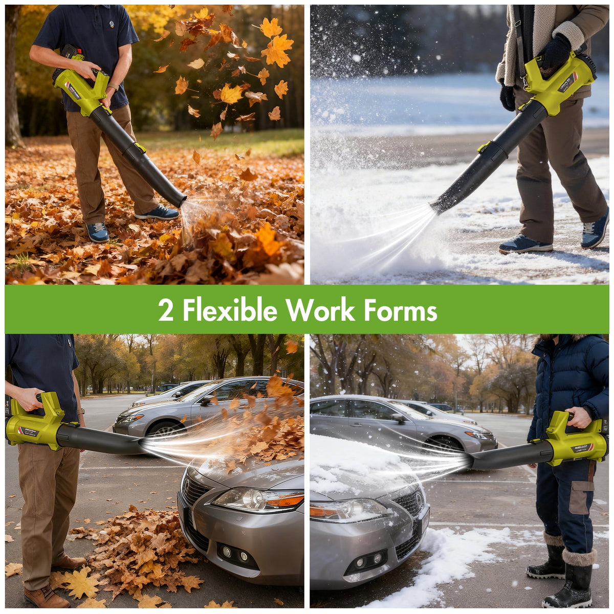 Leaf Blower, 680CFM/280MPH Electric Cordless Leaf Blower with 2*6.0Ah Batteries and Charger, 6 Speed Mode, Lightweight Leaf Blowers for Blowing Leaves, Lawn Care, Patio Cleaning and Dust