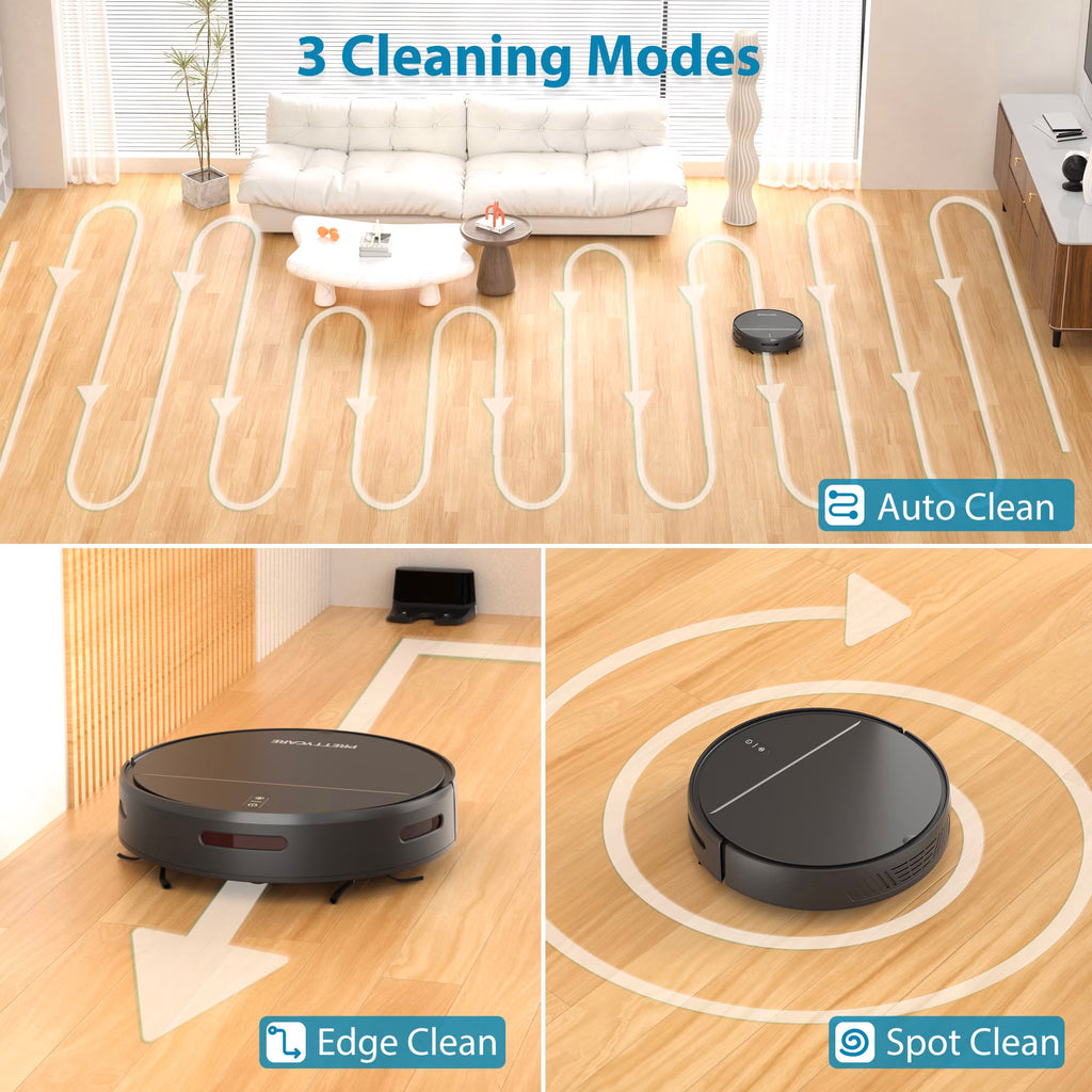 Robot Vacuum Cleaner with 2800Pa,Featured Carpet Boost,Tangle-Free,Ultra Slim,Self-Charging C1 v2