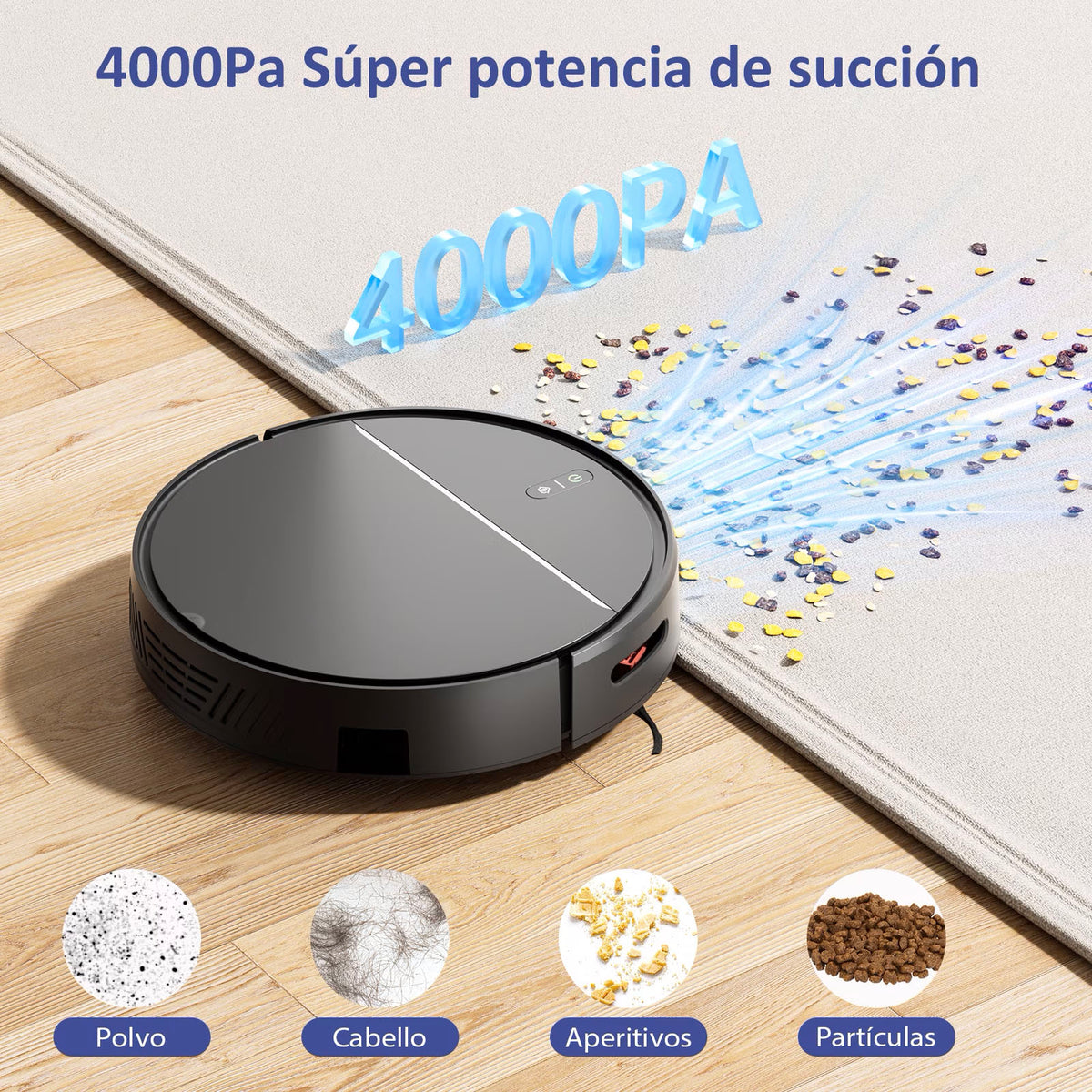 Robot Vacuum Cleaner with 2800Pa,Featured Carpet Boost,Tangle-Free,Ultra Slim,Self-Charging C1 v2